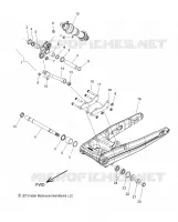SOSPENSIONE POSTERIORE ASM., SWING ARM AND SHOCK