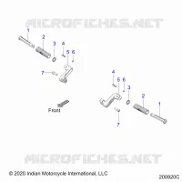 CHASSIS, FOOTPEG, PASSENGER