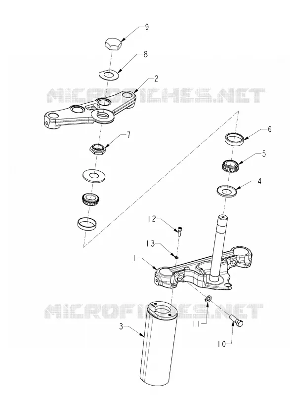 FRONT SUSPENSION FORK MOUNTING BRACKETS - N121C/V/D ALL OPTIONS (INDIANFORKBRKT12CC)