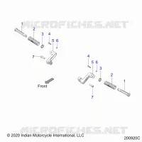 CHASSIS, FOOTPEG, PASSENGER
