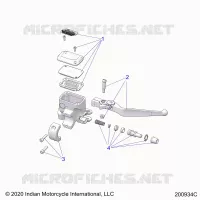 FRENO ANTERIORE, LEVER AND MASTER CYLINDER