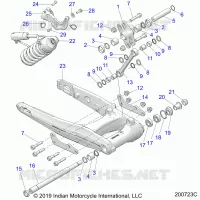 SOSPENSIONE POSTERIORE ASM., SWING ARM AND SHOCK