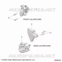 BRAKES, PINZA FRENO ANTERIORE AND REAR