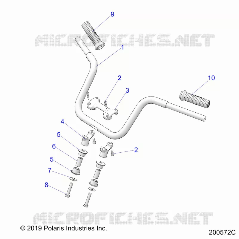 STEERING, MANUBRIO MONTAGGIO AND GRIPS