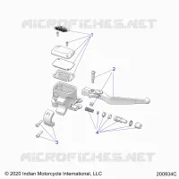 FRENO ANTERIORE, LEVER AND MASTER CYLINDER