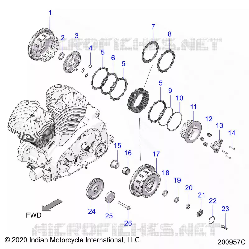 TRASMISSIONE, CLUTCH AND PRIMARY DRIVE