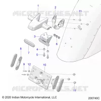 TARGA SUPPORTO/REAR LIGHT HOUSING