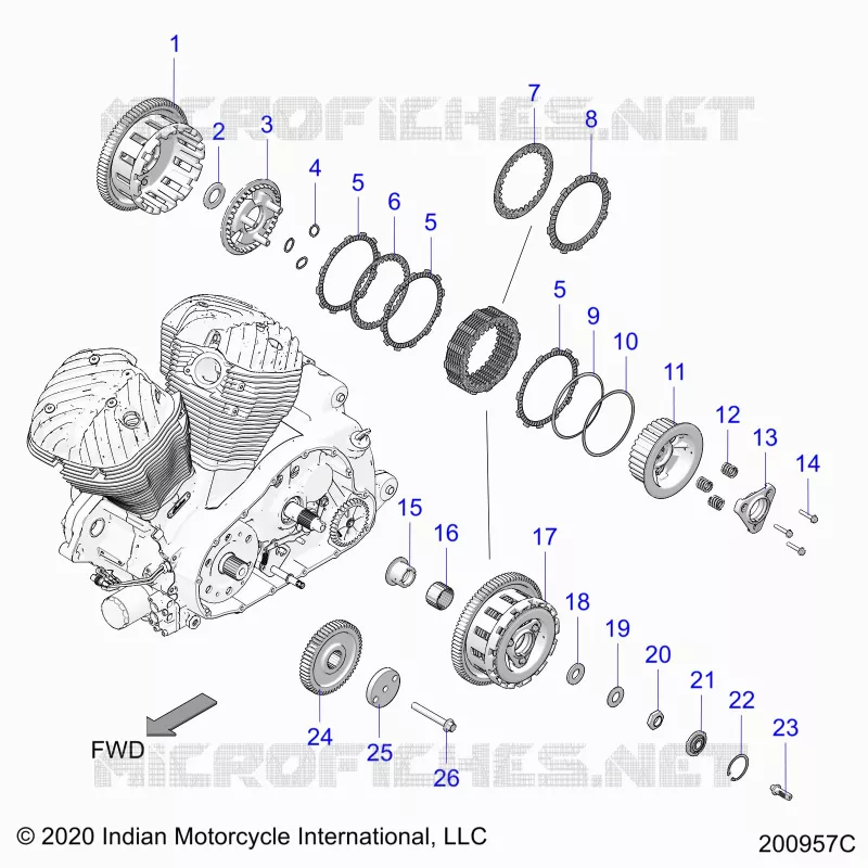 TRASMISSIONE, CLUTCH AND PRIMARY DRIVE