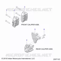 BRAKES, PINZA FRENO ANTERIORE AND REAR