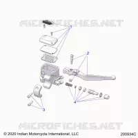 FRENO ANTERIORE, LEVER AND MASTER CYLINDER