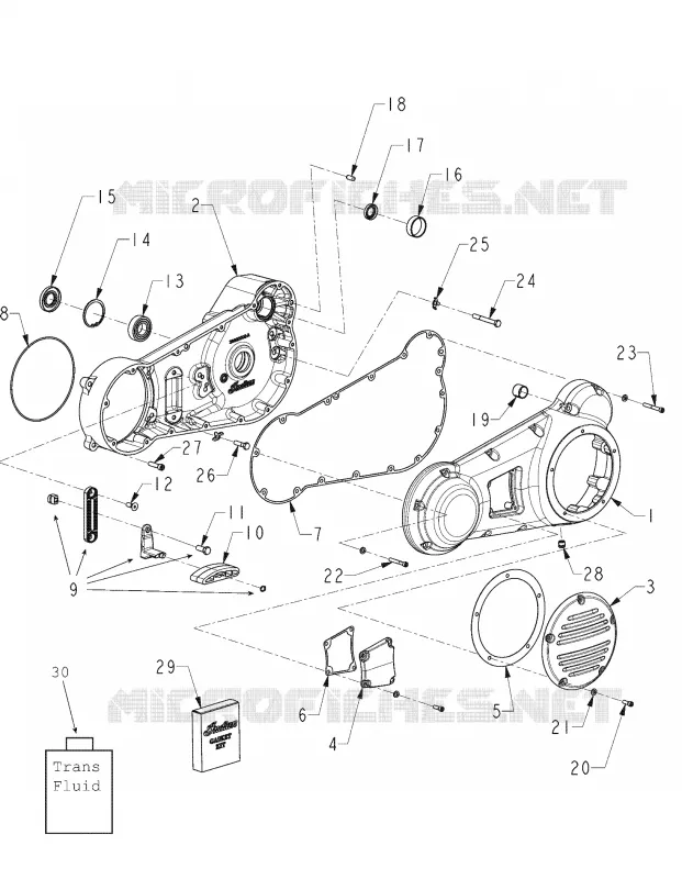 ENGINE, PRIMARY HOUSING - N121C/V/D ALL OPTIONS (INDIANHOUSING12CC)