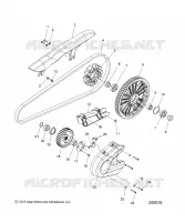 TRASMISSIONE, SPROCKETS, GUARDS AND BELT