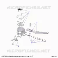 FRENO ANTERIORE, LEVER AND MASTER CYLINDER