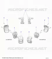 ELETTRICO, SWITCH CONTROLS, LH/RH