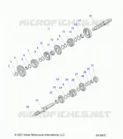 TRASMISSIONE, INPUT/OUTPUT SHAFT ASM.