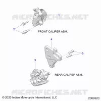 BRAKES, PINZA FRENO ANTERIORE AND REAR