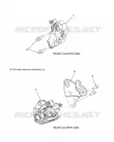 BRAKES, PINZA FRENO ANTERIORE AND REAR
