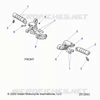 CHASSIS, FOOTPEGS