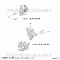 BRAKES, PINZA FRENO ANTERIORE AND REAR
