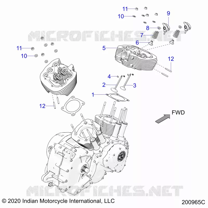 ENGINE, TESTA CILINDRO ASM.