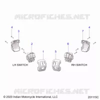 ELETTRICO, SWITCH CONTROLS, LH/RH