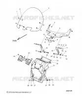 CARENATURA ASM, WINDSHIELD MOUNT