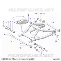 SUSPENSION,REAR SWING ARM/SHOCK