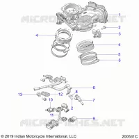 ENGINE, CORPO FARFALLATO AND FUEL RAIL