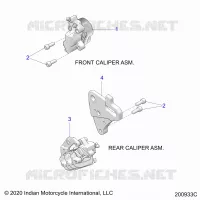 BRAKES, PINZA FRENO ANTERIORE AND REAR