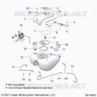SISTEMA DI ALIMENTAZIONE CARBURANTE, FUEL TANK ASM.