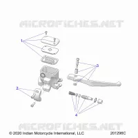 FRENO ANTERIORE, LEVER AND MASTER CYLINDER