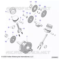 ENGINE, PISTON AND ALBERO MOTORE