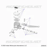 FRENO ANTERIORE, LEVER AND MASTER CYLINDER