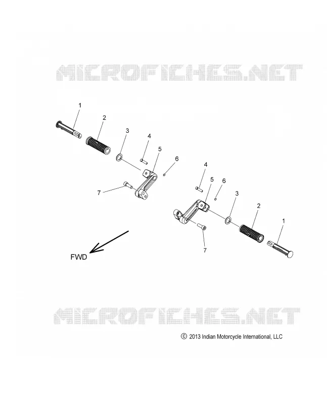 CHASSIS, FOOTPEG, PASSENGER - N14CCC/CCV/TCA ALL OPTIONS (49INDIANFOOTPEG14)