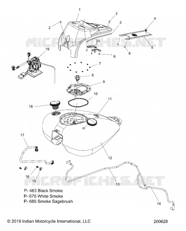 SISTEMA DI ALIMENTAZIONE CARBURANTE, FUEL TANK ASM.