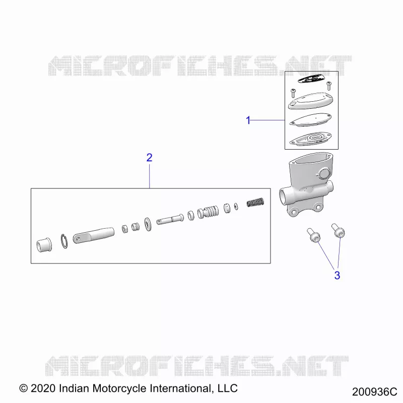 FRENO POSTERIORE, MASTER CYLINDER