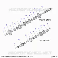 TRASMISSIONE, INPUT/OUTPUT SHAFT ASM.