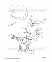 CARENATURA ASM, WINDSHIELD MOUNT