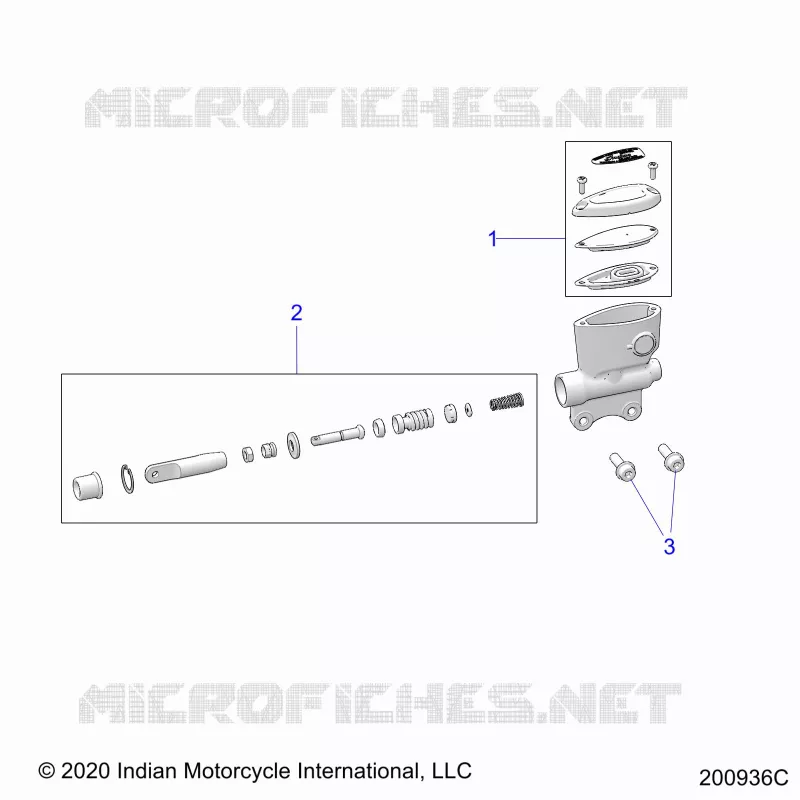 FRENO POSTERIORE, MASTER CYLINDER