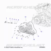 MOTORE, COVER ASM., PRIMARY DRIVE