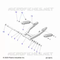 SOSPENSIONE POSTERIORE ASM., SWING ARM AND SHOCKS
