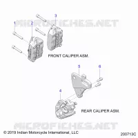 BRAKES, PINZA FRENO ANTERIORE AND REAR