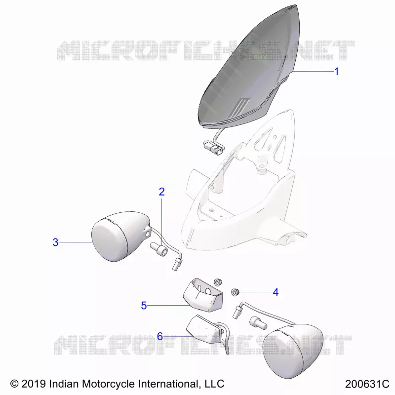 ELETTRICO, TURN SIGNAL, REAR AND TAILLIGHT