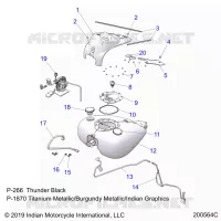 SISTEMA DI ALIMENTAZIONE CARBURANTE, FUEL TANK ASM.