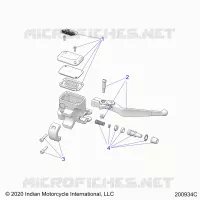 FRENO ANTERIORE, LEVER AND MASTER CYLINDER