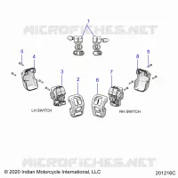 ELETTRICO, SWITCH CONTROLS, LH/RH
