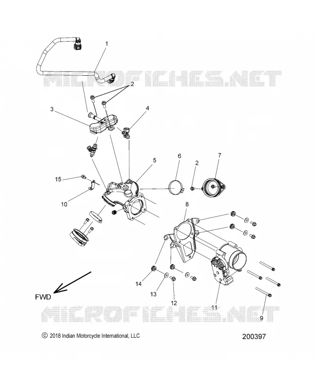 SISTEMA DI ALIMENTAZIONE CARBURANTE, FUEL CLAM SHELL/THROTTLE BODY