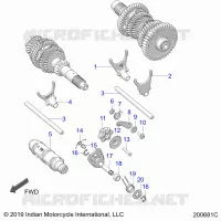 DRIVE TRAIN, FORCHE SHIFT AND DRUM
