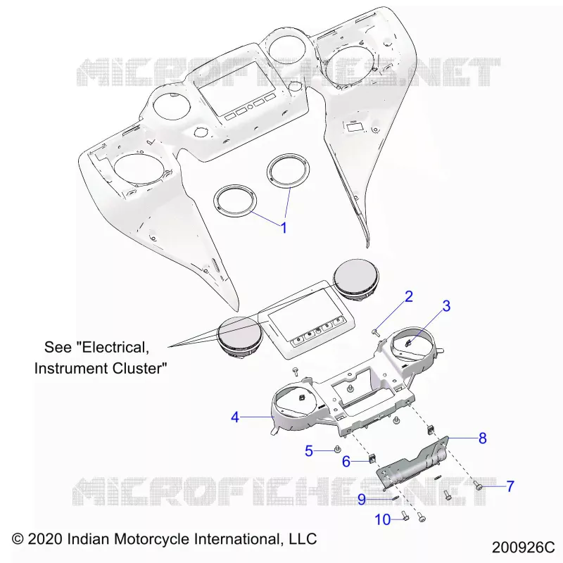 CARENATURA ASM, INSTRUMENT PANEL MNTG.