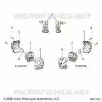 ELETTRICO, SWITCH CONTROLS, LH/RH